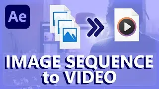 Image Sequence to Video in After Effects #tutorial #aftereffects #image #imagevideo #adobe #video