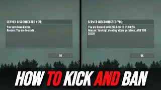 7 Days To Die - How To Kick, Ban AND Unban Players - Command Console Tutorial