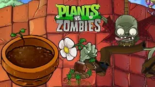 Перешли на крышу! Plants vs Zombies!