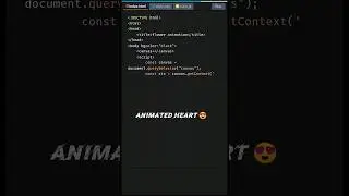 Create Animated Heart with HTML Canvas | HTML5 Canvas Tutorial 