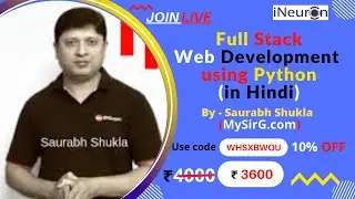 Full Stack Web Development Course using Python in Hindi || By @mysirgdotcom and @Telusko || Python