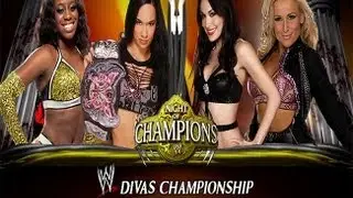 WWE '13: AJ Lee vs Natalya vs Brie Bella vs Naomi- Divas Championship