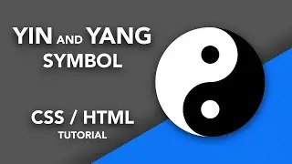 ✅ How to CREATE a ☯ YIN YANG Symbol in HTML and CSS + Animation