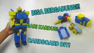 MEMBUAT METROBOT DARI KARDUS BISA BERGABUNG (Upin&ipin) Cardboard Diy Metrobot Upin Ipin