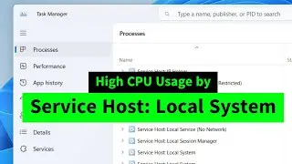 Service Host Local System High CPU Memory Disk Usage SVCHOST How to FIX