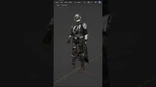 Первый шаг дался весьма трудно. ПОКА в Blender — анимация ходьбы Мандалорца 