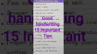 Good handwriting tips | calligraphy #shorts #ytshort #tips