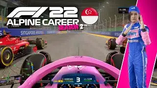 THE CLOSEST RACE EVER?! - F1 22 Alpine Career S2 PART 11 - Singapore GP