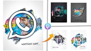 PicsArt Whatsapp Splatter Photo Editing !! PicsArt whatsapp Splash Effect Photo Editing