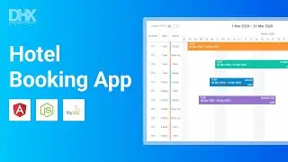 How to Create Angular Hotel Booking App with DHTMLX Scheduler