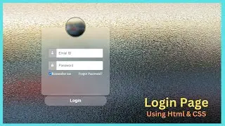 Login Page with HTML and CSS | Step-by-Step Tutorial