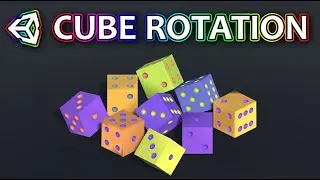 How To Random Rotate Cube In Place In Unity | Unity Tutorial