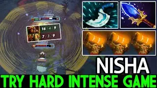 NISHA [Earthshaker] Try Hard Intense Game vs Pro Lone Druid Dota 2