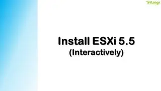 Install ESXi 5.5 (Interactively)