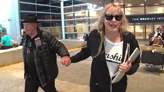 Daryl Hannah Holds Hands With Neil Young At LAX, Is Tight-Lipped About Harvey Weinstein
