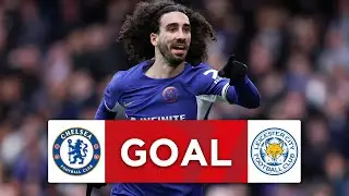 GOAL | Marc Cucurella | Chelsea 1-0 Leicester City | Quarter-final | Emirates FA Cup 2023-24