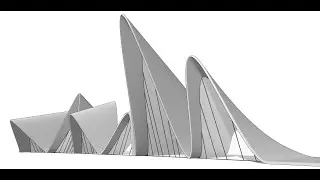 3D Modeling an architectural form by Roman Vlasov using Sketchup