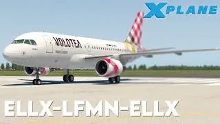 X-Plane 11 LIVE | Luxembourg to Nice and back! | ToLiSs a319-100 Volotea | JustSim ELLX Scenery