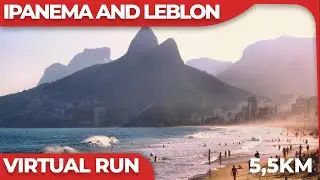 Ipanema and Leblon, Rio de Janeiro - 8km Virtual Run in 4K