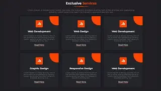 How to Make Creative Service Section Using HTML and CSS  | Our Services Section Design | Wpshopmart