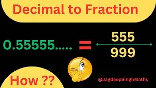 How To Convert Repeating Decimals Into Fractions #maths #viralvideo #mathtricks #tricks #trending