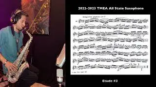 2022-2023 TMEA All-State Saxophone Etude #3 (Ferling 16)