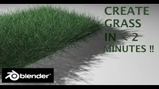 Blender 3D - Create Grass in Blender in 2 minutes | Beginner Tutorial