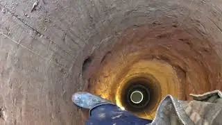 начало проблем при копке глубокого колодца