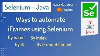 Ways to automate iFrames using Selenium Java