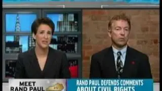 Rand Paul on Rachel Maddow Part 2