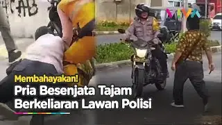 Pria Bikin Onar Bawa Sajam Tampar Bhabinkamtibmas di Pulogadung