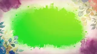 Watercolor Wedding Invitation Green Screen Video template Free Download | Wedding Green Screen