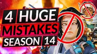 4 BRUTAL MISTAKES You Make in Season 14 - NEW Tips to Rank Up - Apex Legends Guide