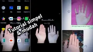 Tutorial edit foto tangan jadi wallpaper aesthetic yang viral di Tiktok || simpel