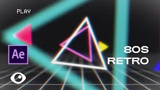 How to Create 80s Retro Scene on Adobe After Effects (NO PLUGINS)