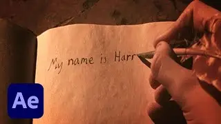 How To Create The Tom Riddle's Diary Fade Out Effect in Adobe After Effects Tutorial (Harry Potter)