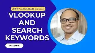 How to search keywords using Vlookup|| Vlookup and wildcard Characters