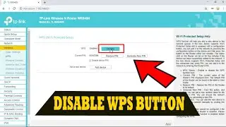 How to Disable WPS Button in TP-LINK WiFi Router