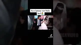 Kuyov kelinni oʻpa olmadi Sharmanda video Uzbek toʻy