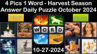 4 Pics 1 Word - Harvest Season - 27 October 2024 - Answer Daily Puzzle + Bonus Puzzle #4pics1word