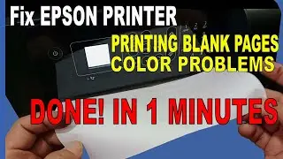 Fix Epson Eco-Tank Printer Color Problem with POWER CLEANING on Epson ET-2750, ET-2720, L5290, Etc.