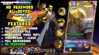 Script Skin Roger Prime No Password | Full Effect & Voice | Update Patch Terbaru 2024 | MLBB