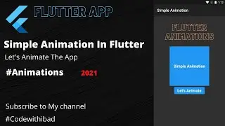 Make Simple Animation in Flutter || flutter Animations || How To Use Animation in Flutter