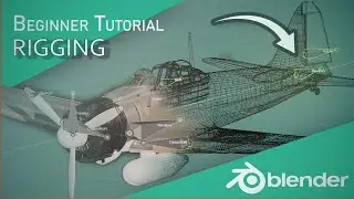 How to Rigging airplane in Blender 3d - Beginner Tutorial