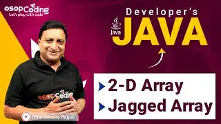 2-D Array in Java | Jagged Array | 3-D Array | Java Matrix | Java for Developers | #Java #Lec43