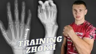 Training  of the Ukrainian armwrestler - OLEG ZHOKH