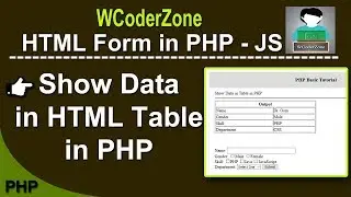 Show Data in Table in PHP - (PHP Form Handling)