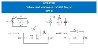 How to solve Gate problems on transient analysis? How to solve transient analysis in Gate exam?