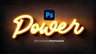 Como crear texto neon photoshop