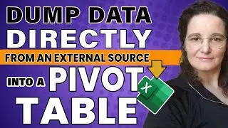 Importing data from external sources with Power Query directly into a Pivot Table in Excel